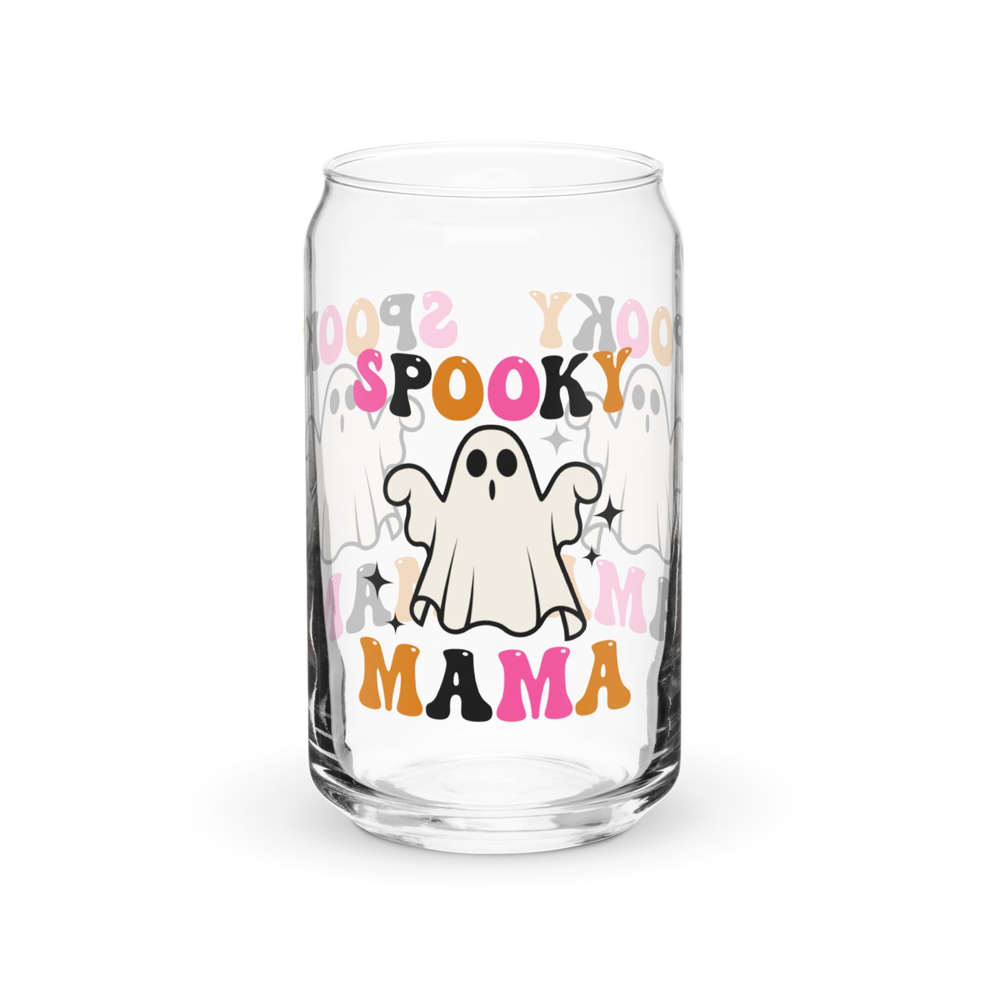 Cute Spooky Mama Can-shaped glass