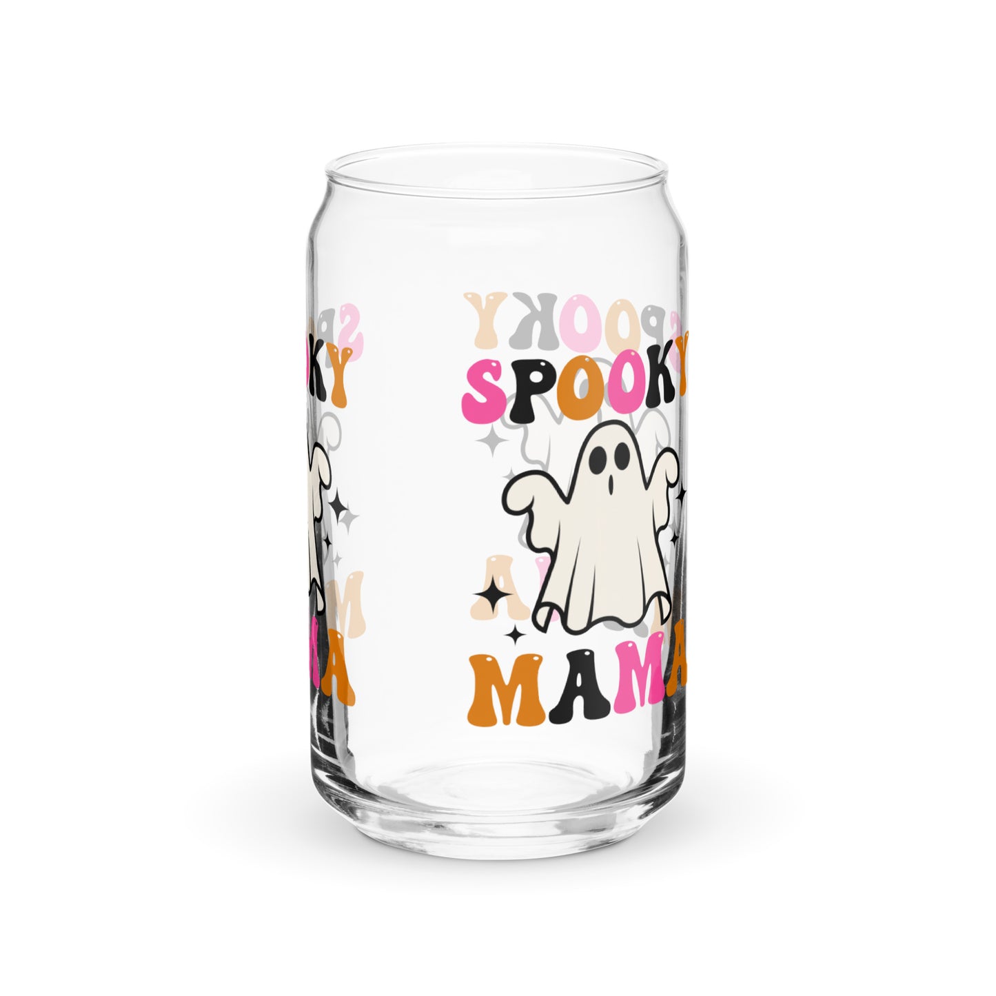 Cute Spooky Mama Can-shaped glass