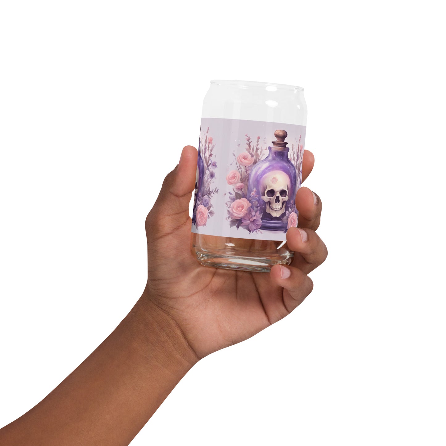 Skull Potion Can-shaped glass