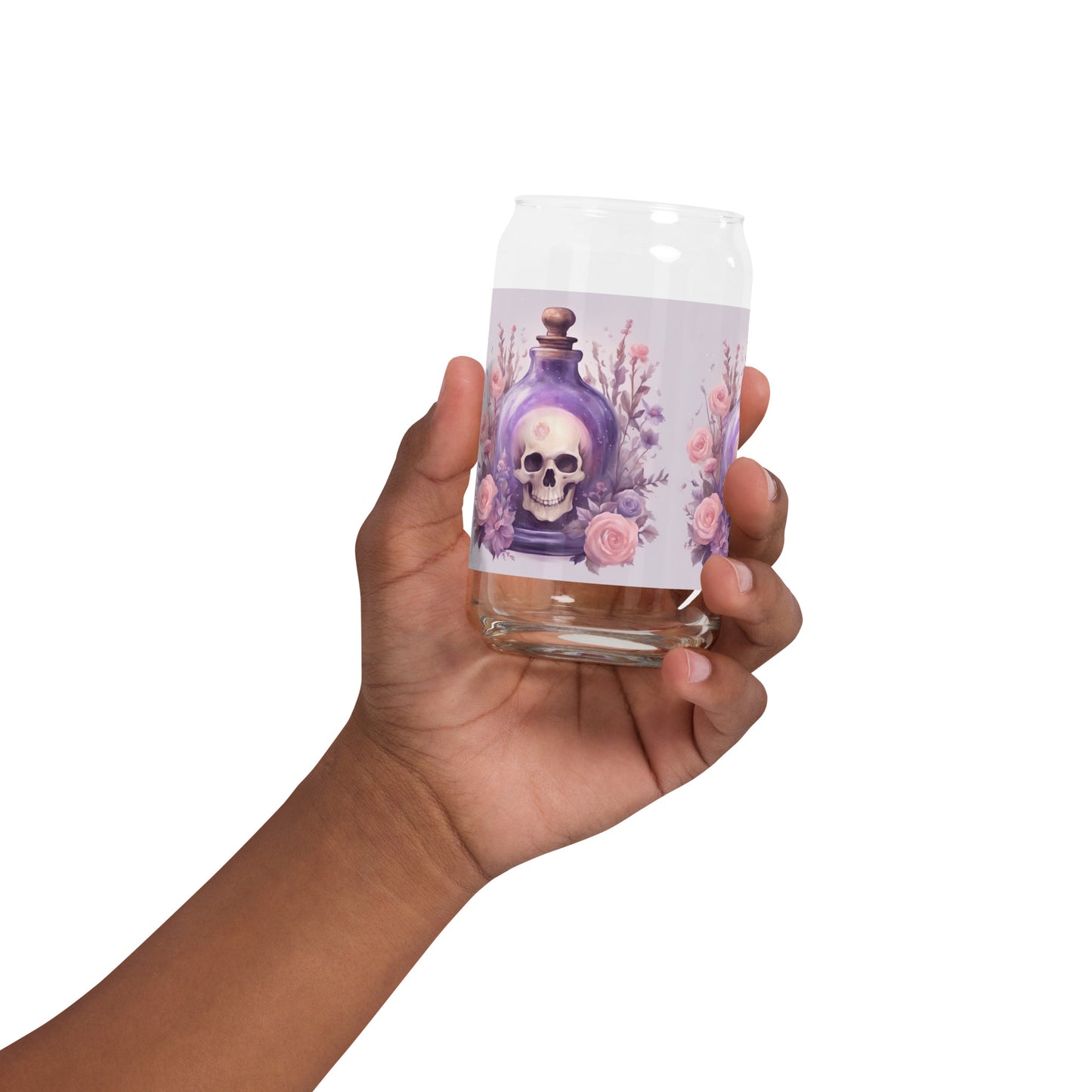 Skull Potion Can-shaped glass